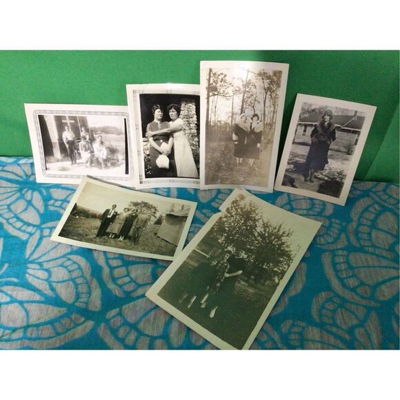 Antique Bundle of Photos Snapshots Early 1900 Black & White 6 PC - Picture 13 of 16